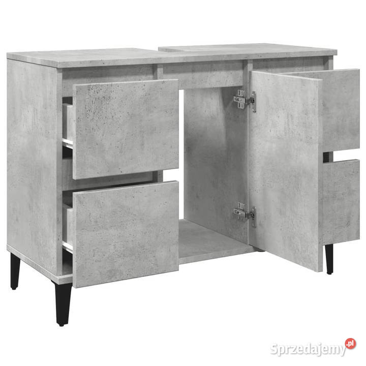 Szafka pod umywalkę szarość betonu 80x33x60 Warszawa