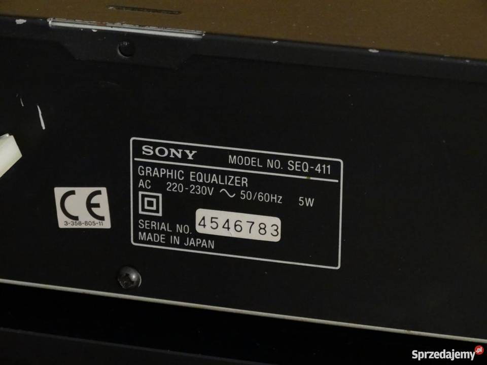 Korektor graficzny Sony SEQ411 sprawny WYSYŁKA Jasło