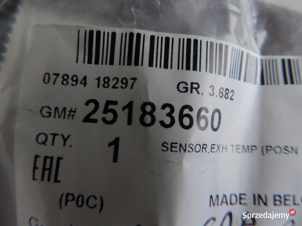CZUJNIK TEMP SPALIN OPEL ANTARA 20CDTI NOWY