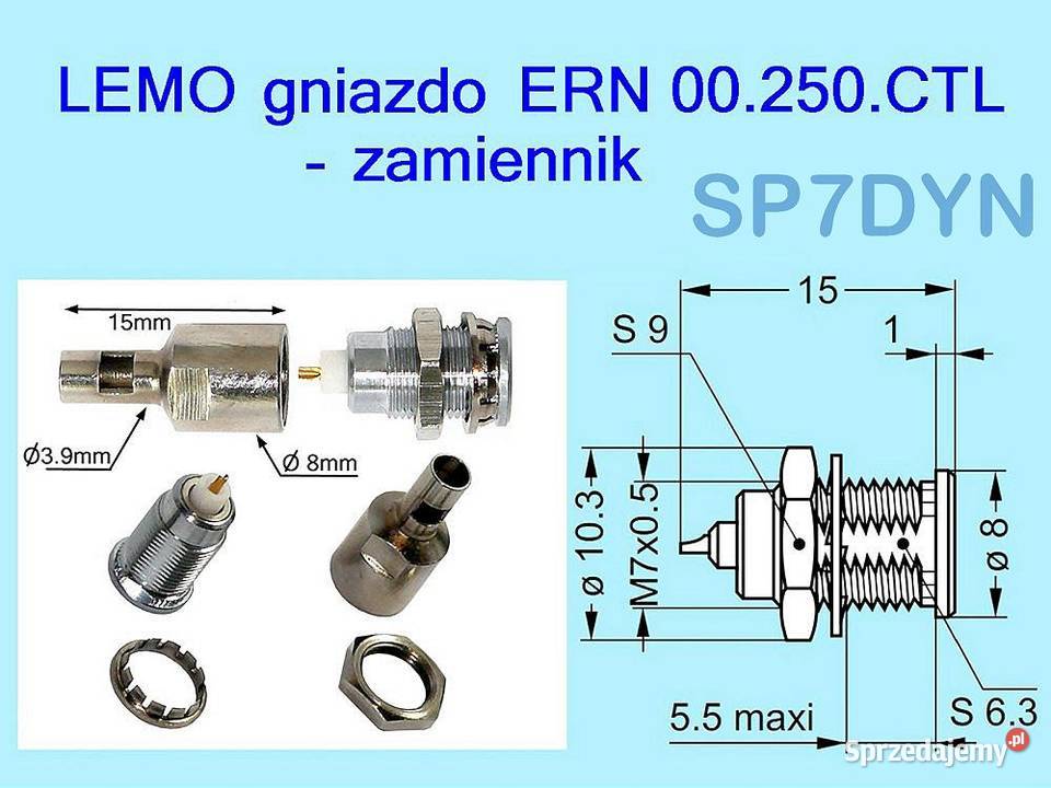 LEMO socket ERN00250CTL zamiennik Ozorków