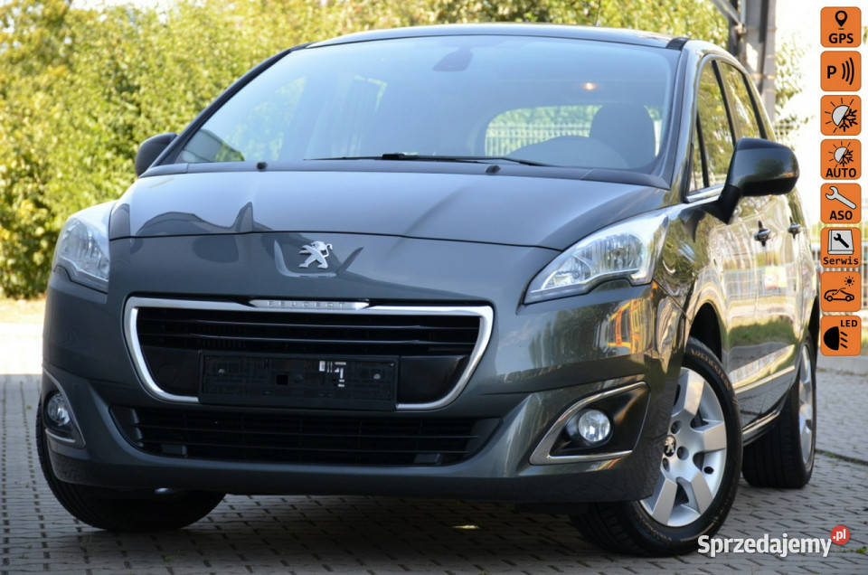Peugeot 5008 Zarejestrowany 16T Serwis Lift Navi czujnik parkowania Kutno sprzedam