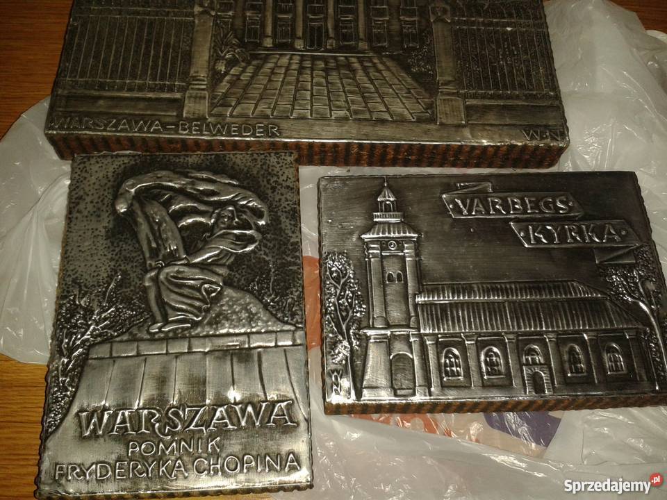 Dwa wypukłe odlewy na sklejce obrazki Pomnik małopolskie Kraków