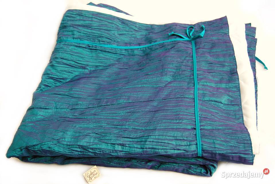 Narzuta na łóżko tafta poliestrowa morski turkus Lublin