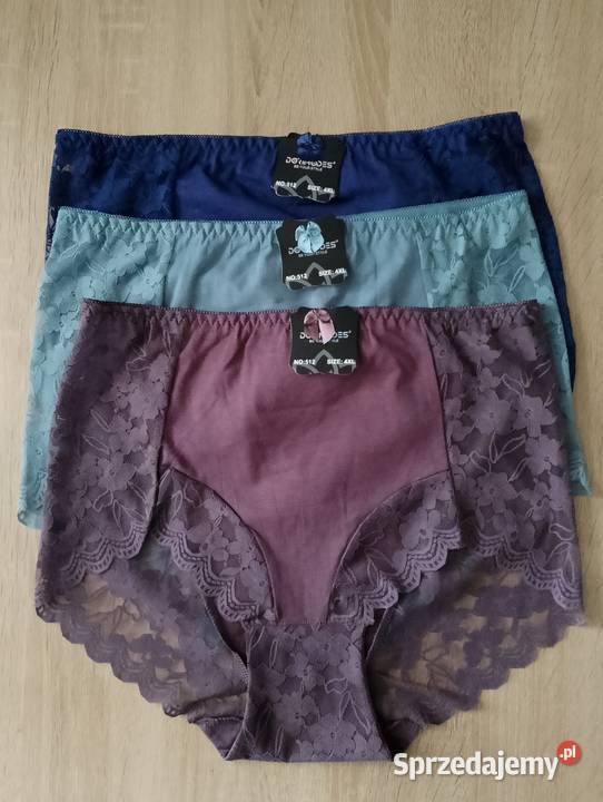 Majtki wysoki stan bawełna koronka XXL XXXL 4XL Figi i stringi Piła Druga