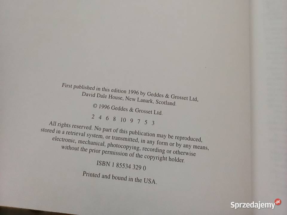 English Dictionary Geddes Grosset Edition mazowieckie Warszawa sprzedam