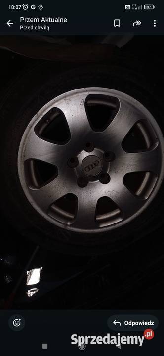 Alufelgi r16 audi 4 sztuki 200 Szczecin Samochodowe Motoryzacja