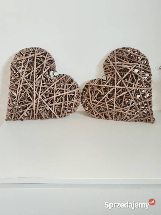 Serca z wikliny papierowej 3D 30 Jaroszewice-Kolonia sprzedam