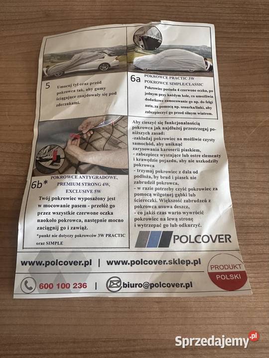 Pokrowiec przeciwgradowy 7mm Pokrowce samochodowe opolskie Grodków