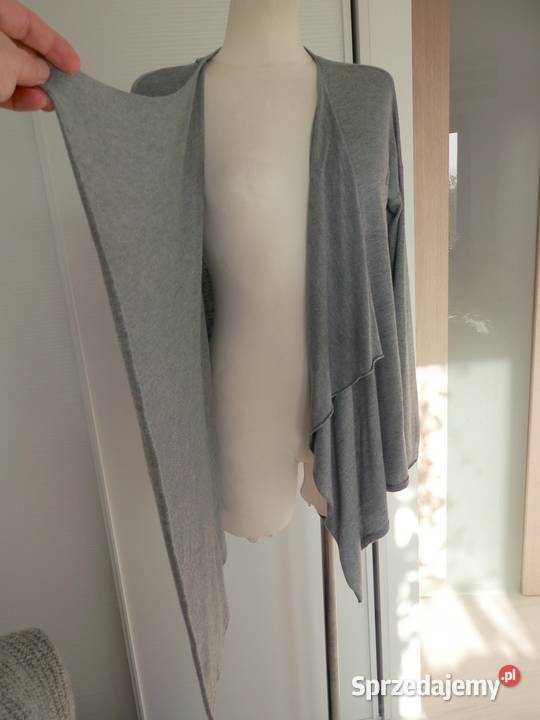 Sweter HM Blezer z Wełną Szary Narzutka M 38