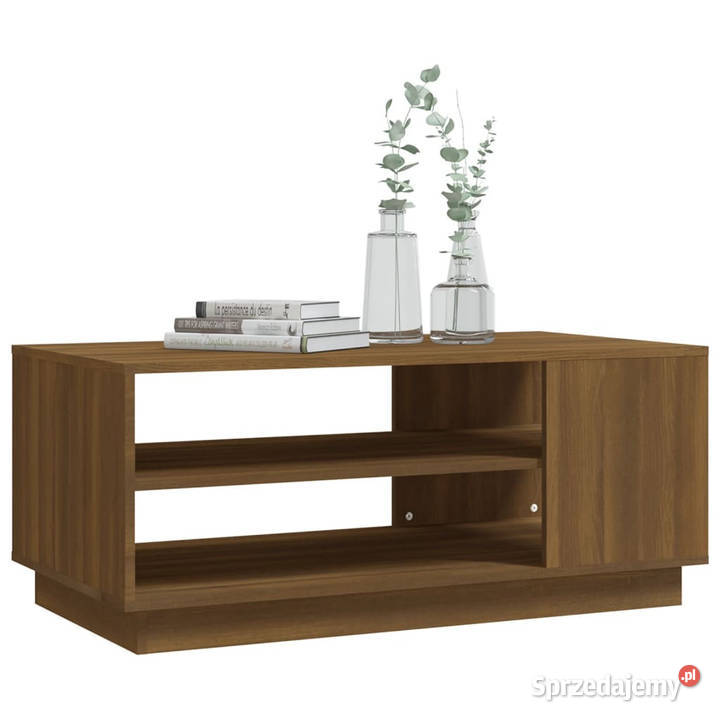 Stolik kawowy brązowy dąb 102x55x43 WM813085 Stoły Warszawa sprzedam