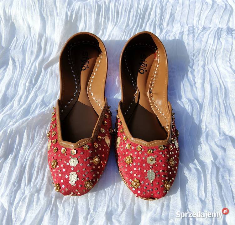 Orientalne buty khussa 38 39 czerwone baleriny Szczecin
