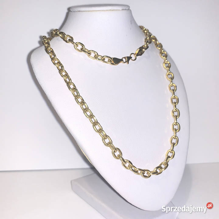 Złoty ŁAŃCUSZEK damski 18K piękny kuty ANKIER 53 mazowieckie