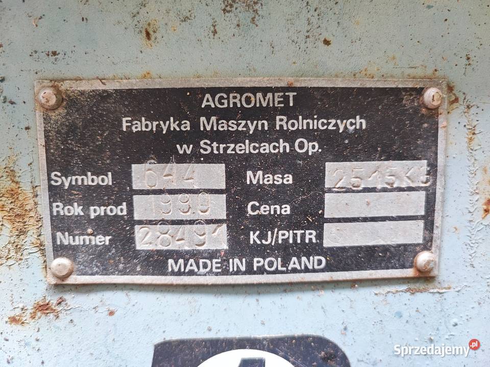 Kombajn Anna 644 1990 r łódzkie Podole sprzedam