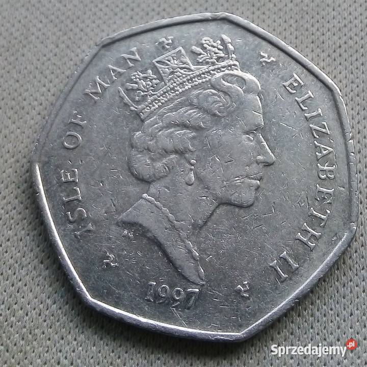 ISLE OF MAN50 PENCE1997 r WYŚCIGI Legionowo