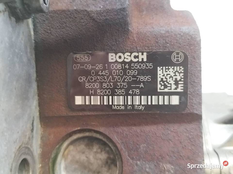 POMPA WTRYSKOWA 0445010099 8200803375A 20 DCI