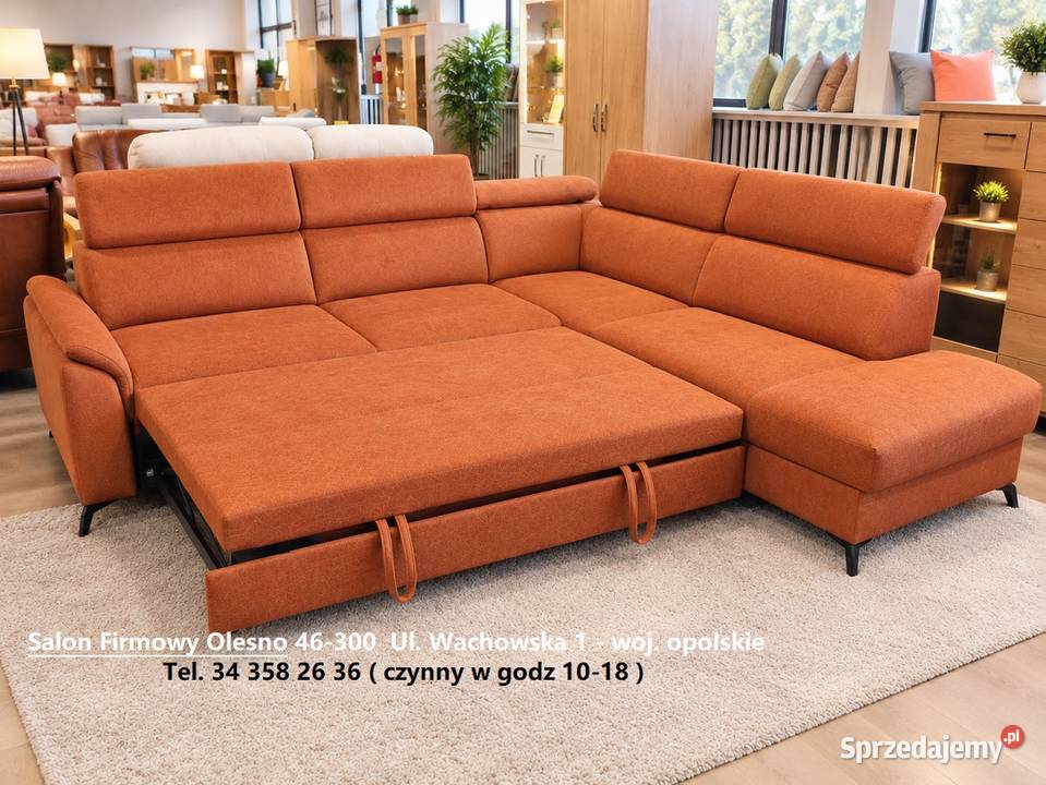 Nowy Narożnik SIELLA 280 x 240 Tkanina Zmywalna Olesno