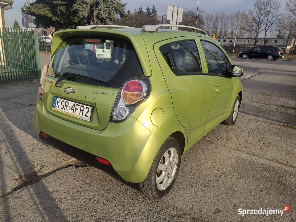 Chevrolet Spark 12 Benzyna 2011 zielony Jasło sprzedam