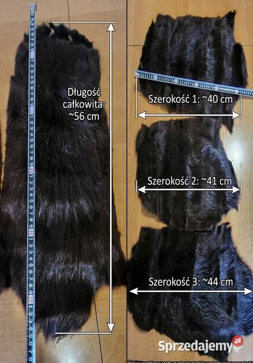 Skóry z nutrii wyprawione barwione Włodawa sprzedam