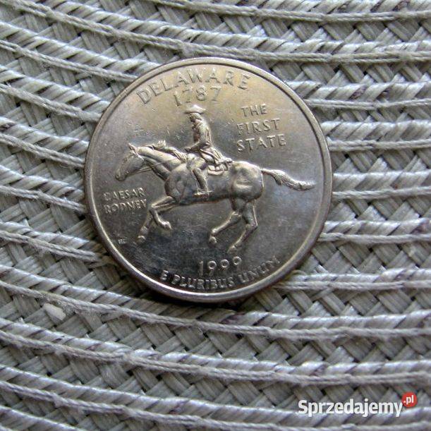 USA 25 Cent 1999r Delawere Kalisz