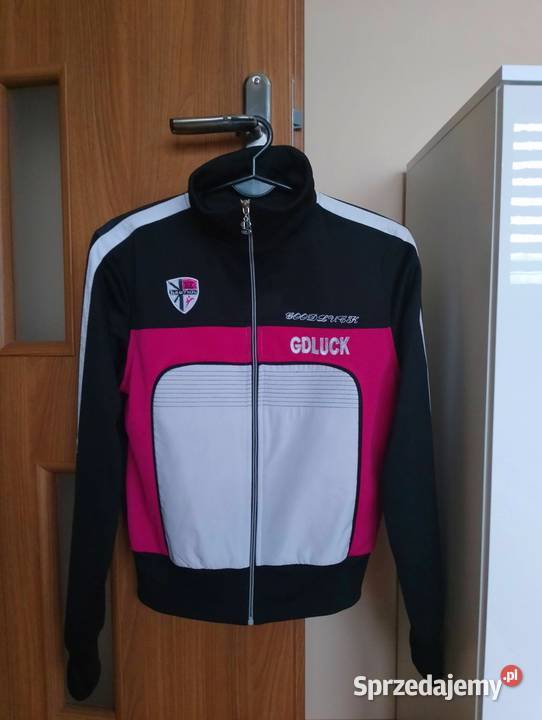 LUKSUSOWA kurtka bluza damska czarna róż M L Rozmiar 40(L) Łapy