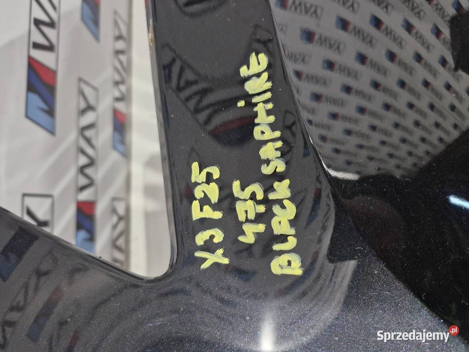 BMW X3 F25 ZDERZAK PRZÓD ORYGINAŁ 475 BLACK osobowe dolnośląskie