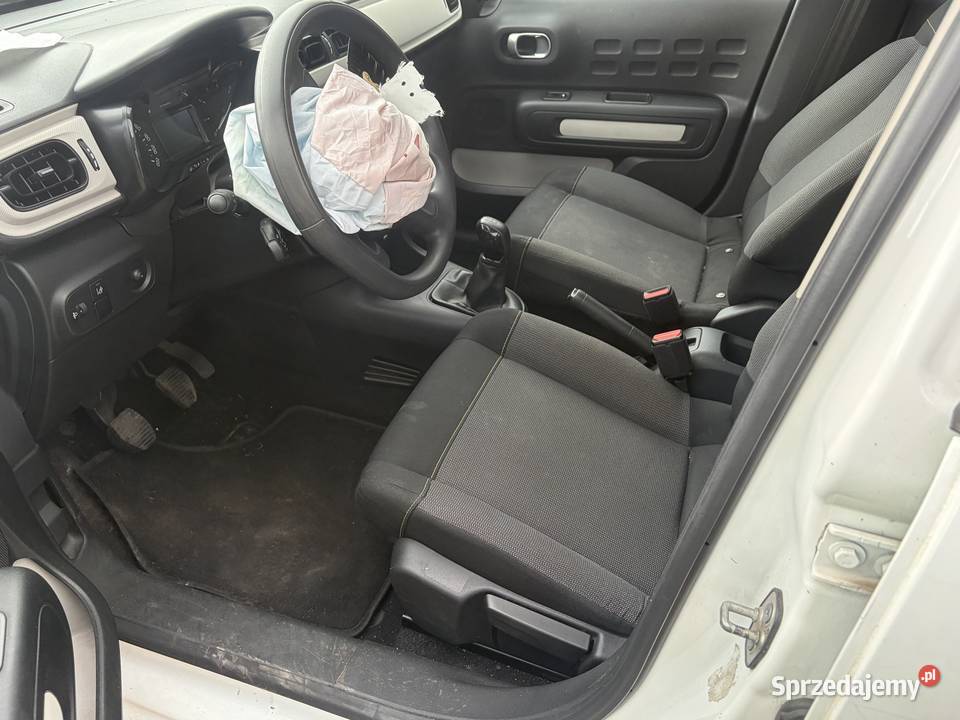 Citroen c3 2017 12 benzyna uszkodzony Poznań