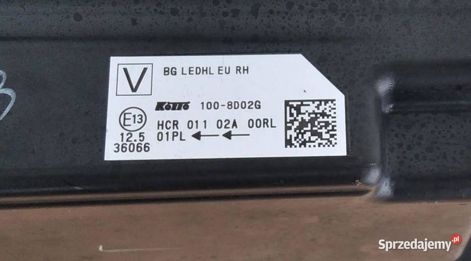 NISSAN QASHQAI J12 FULL LED LAMPA PRAWA PRZÓD osobowe