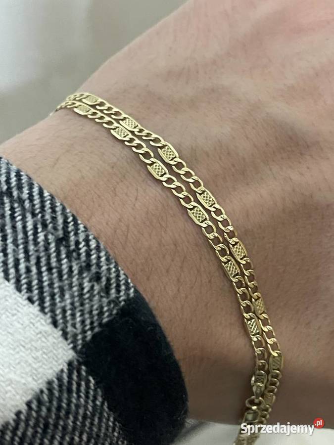 Złoty naszyjnik próba 585 splot Figaro Unisex złoto kujawsko-pomorskie Mrocza
