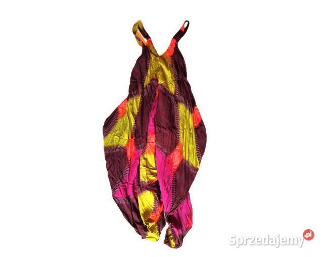 Kombinezon damski boho XL 40 42 haremki luźny kolorowy Gdańsk sprzedam