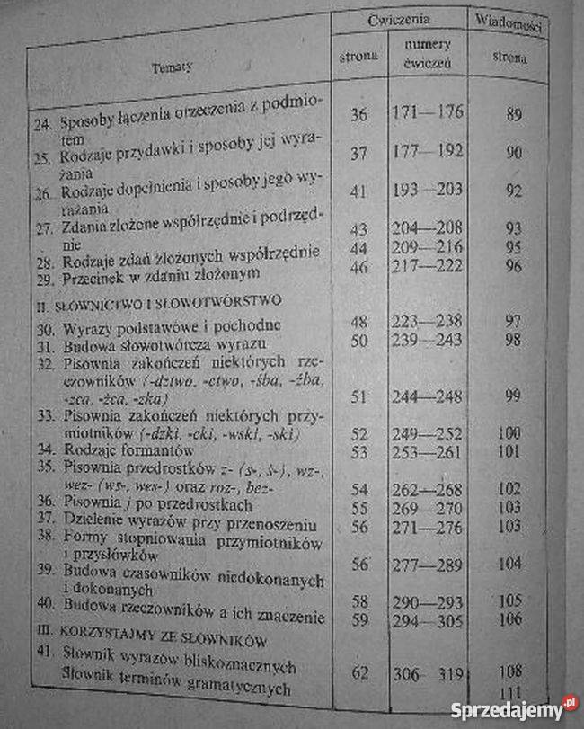 JĘZYK POLSKI 6 GRAMATYKA I ORTOGRAFIA Grudziądz