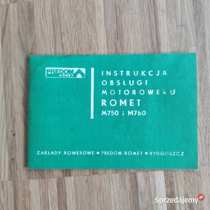 Instrukcja obsługi Romet M750 M760 Warszawa