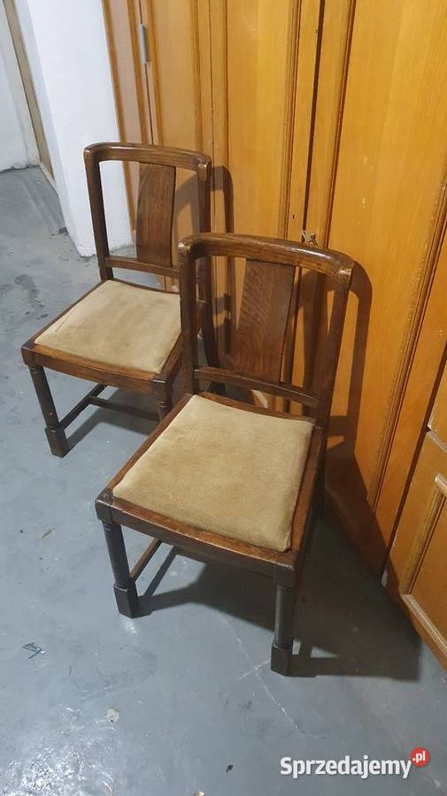 Krzesła angielskie drewniane komplet 2 sztuki mazowieckie Izabelin