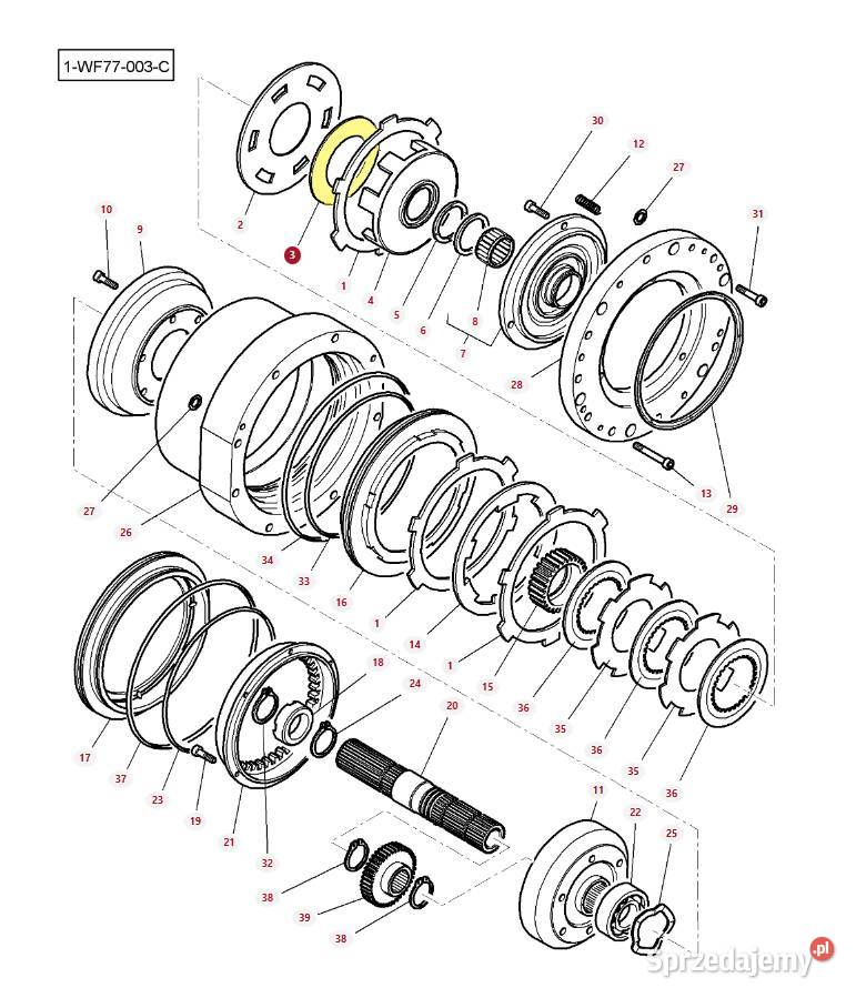 Sprężyna talerzowa Massey Ferguson 4300434M1 Białystok