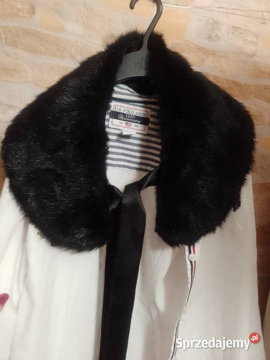 Czarny Futrzany kołnierz z Londynu Top Vintage Kraków