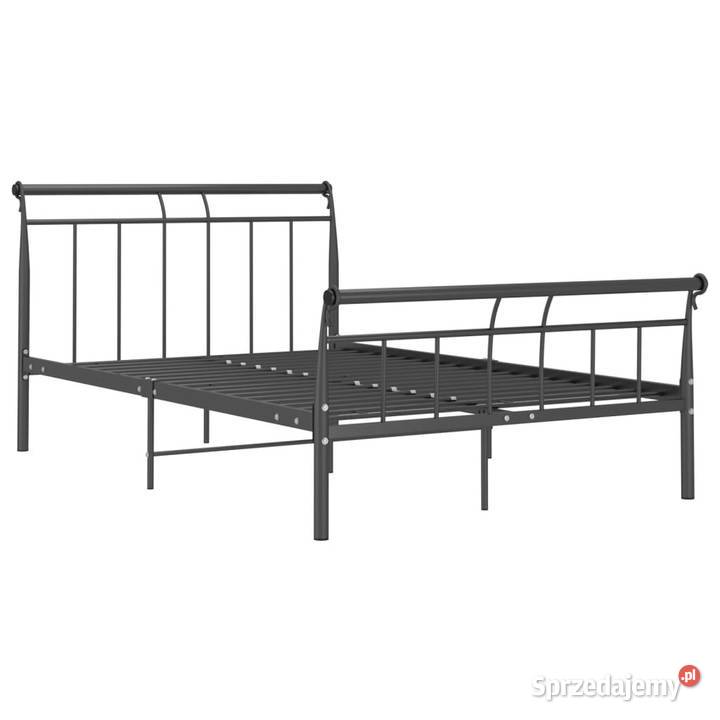 Łóżko Metalowe Czarne Rama Łóżka Ze Stelażem 120 sprzedam