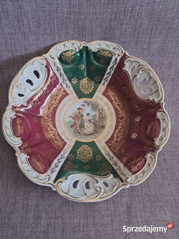 Oskar Schlegelmich patera kolekcjonerska Porcelana i szkło Skwierzyna