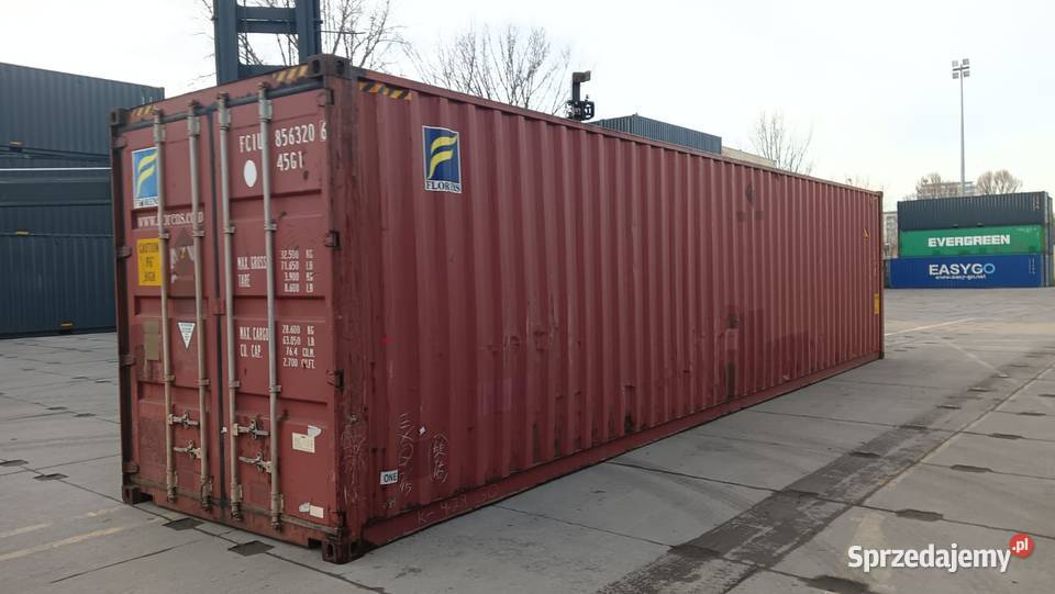 Kontener morski używany 40 HC 12 metrowy Pewny Magazynowanie Toruń