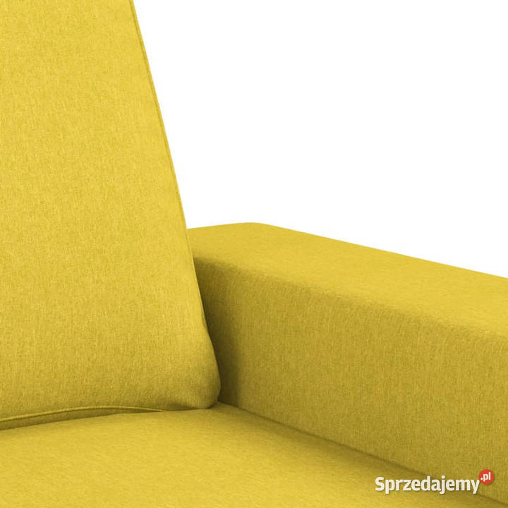 Sofa 3osobowa jasnożółta 180 tapicerowana mazowieckie sprzedam