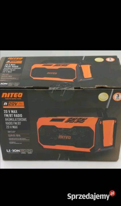 Radio akumulatorowe Niteo 20V BtFm Nowe