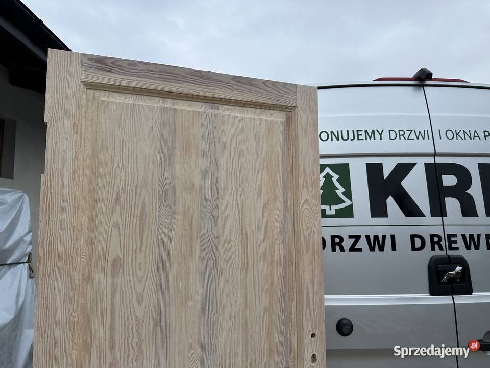 Drzwi wewnętrzne drewniane WAHADŁOWE RĘKI CAŁA Grzybno sprzedam