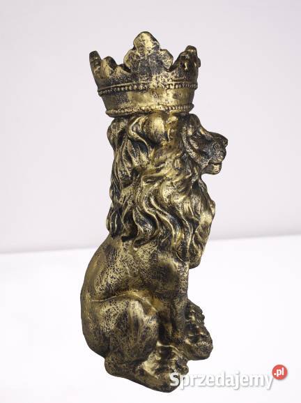 Figura Dekoracja Lew Doniczka Stojąca Godziszewy