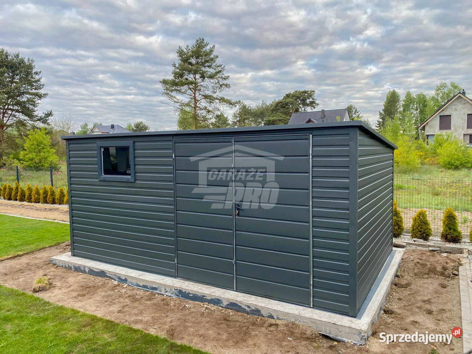 Schowek Domek Ogrodowy 45x3m Drzwi okno antracyt Bełchatów