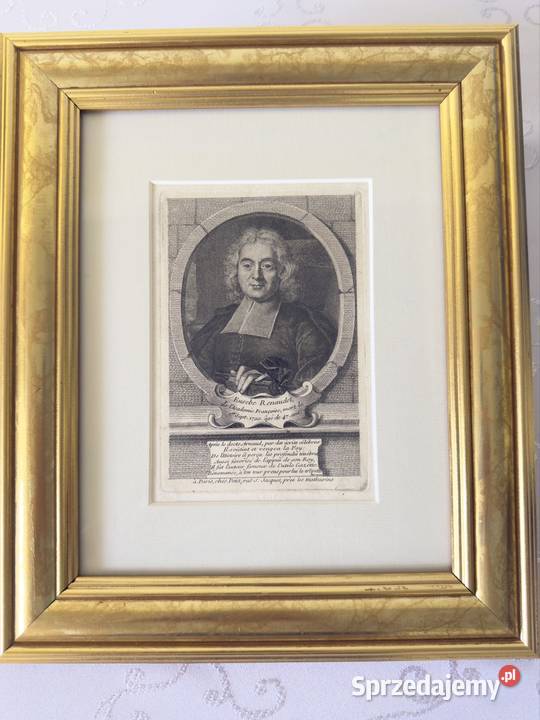 Antyczny Miedzioryt Rycina Grafika Eusebe