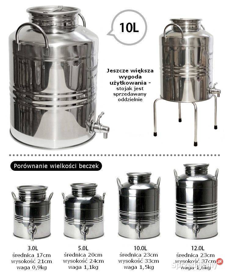 Beczułka beczka ze stali nierdzewnej inox sprzedam