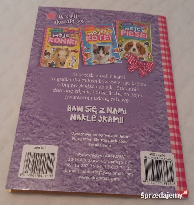 Moje zwierzaki Minialbum z naklejkami Aksjomat Czeladź