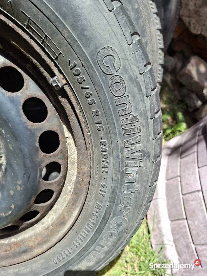 Opony zimowy R15 19565 na felgach sprzedam