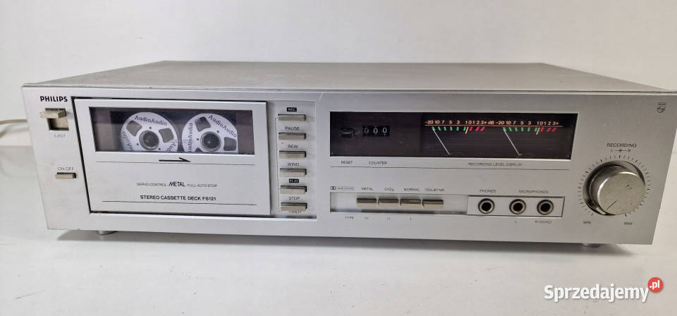Magnetofon Cassette Deck Philips F6121 F 6121 Międzychód