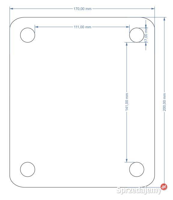 Docisk blacha uchwyt na ramę 140mm M16 03959140