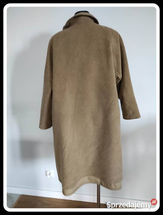 Płaszzcz dwustronny TRENCZ beżowo brązowy 42 XL Płock