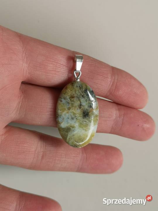 wisiorek z opalem peruwiańskim srebro srebro Toruń